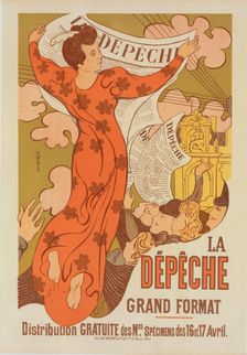 Affiche pour "la Dépêche de Toulouse"., c1898. Creator: Maurice Denis