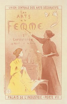 Affiche pour la deuxième Exposition des "Arts de la Femme"., c1897. Creator: Etienne Moreau-Nelaton