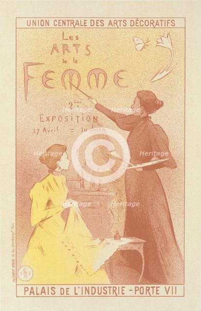 Affiche pour la deuxième Exposition des "Arts de la Femme"., c1897. Creator: Etienne Moreau-Nelaton.