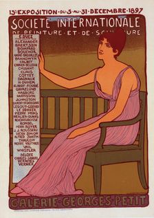 Affiche pour la "Galerie Georges Petit"., c1900. Creator: Maurice Realier-Dumas