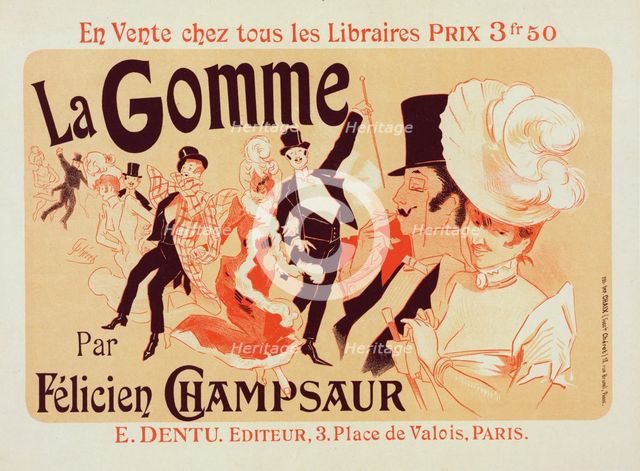 Affiche pour "la Gomme"., c1900. Creator: Jules Cheret.