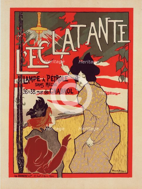 Affiche pour la Lampe à Pétrole "l'Éclatante"., c1898. Creator: Manuel Robbe.