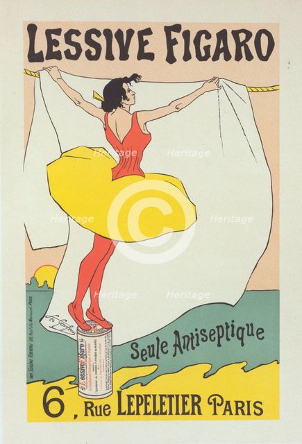 Affiche pour la "Lessive Figaro"., c1897. Creator: Leo Gausson.