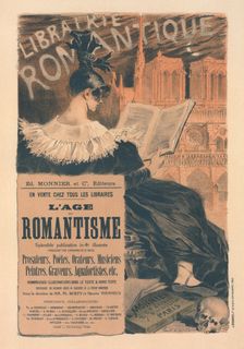 Affiche pour la "Librairie Romantique"., c1896. Creator: Eugene Samuel Grasset