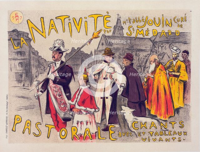 Affiche pour la pastorale de "la Nativité"., c1898. Creator: Etienne Moreau-Nelaton.