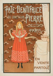 Affiche pour la "Pâte dentifrice du docteur Pierre"., c1896. Creator: Louis Maurice Boutet de Monvel