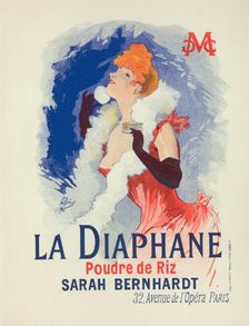 Affiche pour la Poudre de Riz "la Diaphane"., c1898. Creator: Jules Cheret