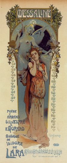 Affiche pour la représentation de l'opéra "Messaline" au Casino de Monte-Carlo., c1899. Creators: V Guillet, Vincent Lorant-Heilbronn