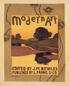 Affiche pour la revue "Modern Art", publiée à Boston., c1896. Creator: Arthur Wesley Dow