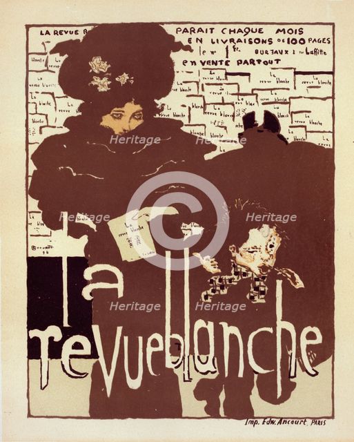 Affiche pour la "Revue Blanche"., c1896. Creator: Pierre Bonnard.