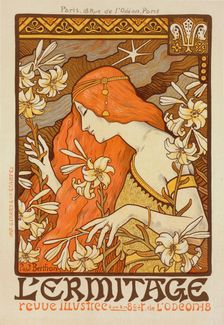 Affiche pour la Revue "l'Érmitage., c1900. Creator: Paul Berthon