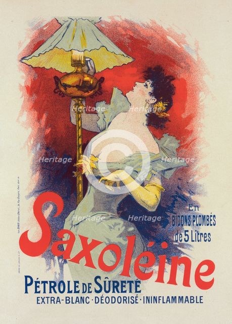Affiche pour la "Saxoléine", c1899. Creator: Jules Cheret.