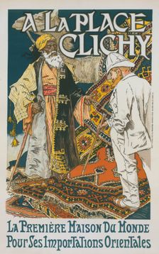 Affiche pour le magasin de Nouveautés A la place Clichy , c1896. Creator: Eugene Samuel Grasset