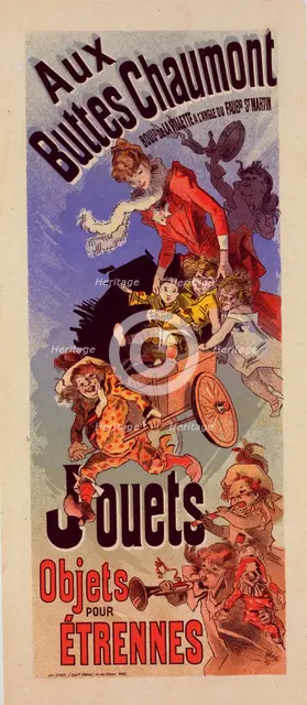 Affiche pour le Magasin des "Buttes Chaumont", c1899. Creator: Jules Cheret.