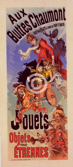 Affiche pour le Magasin des "Buttes Chaumont", c1899. Creator: Jules Cheret.