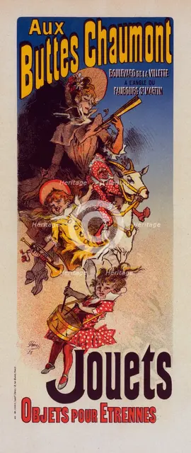 Affiche pour le "Magasin des Buttes Chaumont", c1899. Creator: Jules Cheret.