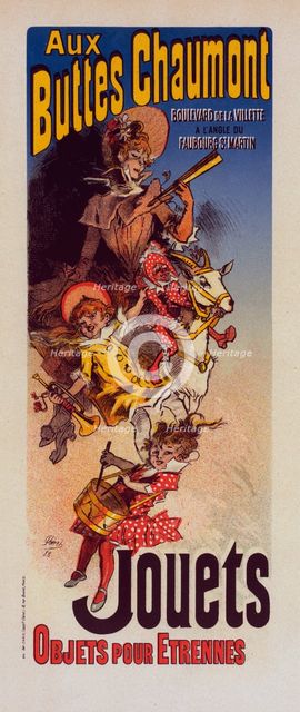 Affiche pour le "Magasin des Buttes Chaumont", c1899. Creator: Jules Cheret.