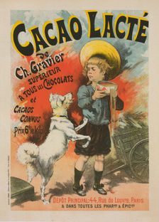 Affiche pour le "Cacao lacté, de Ch. Gravier"., c1896. Creator: Lucien Lefevre