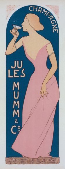 Affiche pour le "Champagne Jules Mumm"., c1898. Creator: Maurice Realier-Dumas