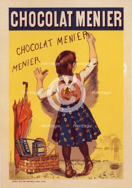 Affiche pour le "Chocolat Menier"., c1896. Creator: Firmin Bouisset.