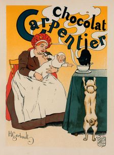 Affiche pour le "Chocolat Carpentier"., c1897. Creator: Henry Gerbault