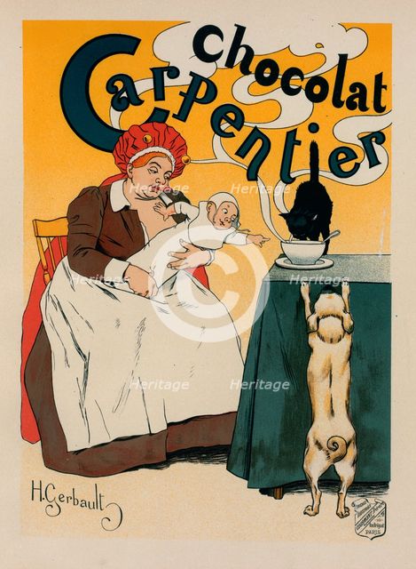 Affiche pour le "Chocolat Carpentier"., c1897. Creator: Henry Gerbault.