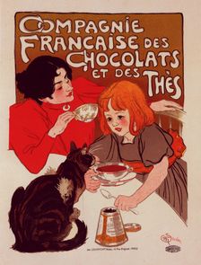 Affiche pour le "Chocolat de la Compagnie Française", c1899. Creator: Theophile Alexandre Steinlen