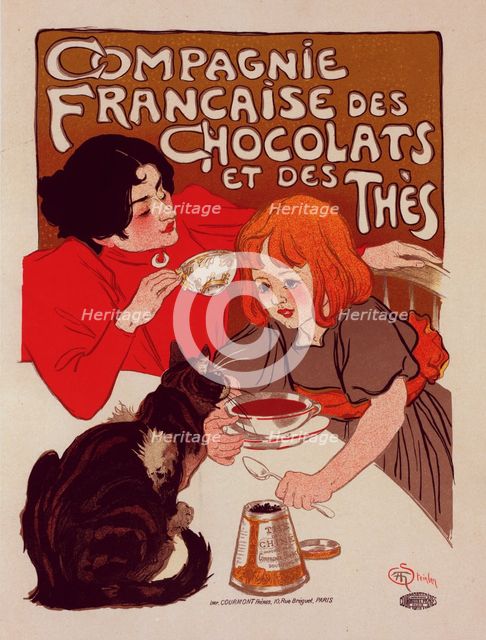 Affiche pour le "Chocolat de la Compagnie Française", c1899. Creator: Theophile Alexandre Steinlen.