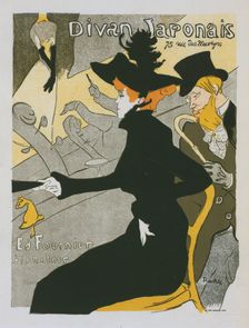 Affiche pour le concert "Divan Japonais"., c1896. Creator: Henri de Toulouse-Lautrec