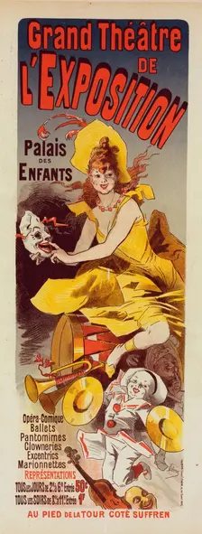 Affiche pour le "Grand Théâtre de l'Exposition"., c1900. Creator: Jules Cheret
