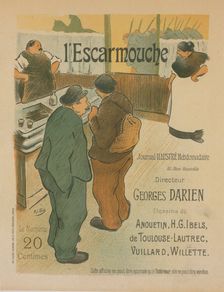 Affiche pour le journal illustré "l'Escarmouche"., c1896. Creator: Henri-Gabriel Ibels