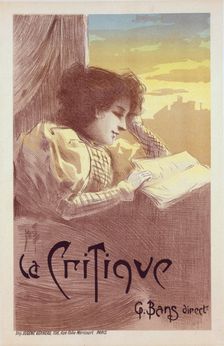 Affiche pour le journal "La Critique"., c1900. Creator: Ferdinand Misti-Mifliez