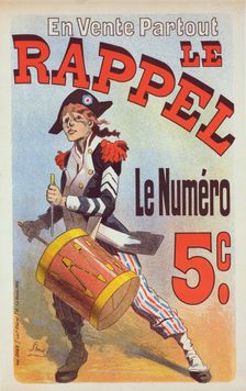 Affiche pour le journal "Le Rappel"., c1900. Creator: Jules Cheret