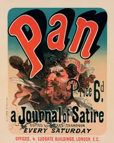 Affiche pour le journal "Pan"., c1897. Creator: Jules Cheret