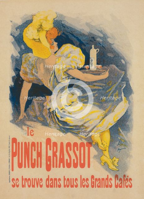 Affiche pour le "Punch Grassot", c1896. Creator: Jules Cheret.