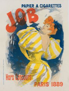 Affiche pour le "Papier à cigarettes Job"., 1889. Creator: Jules Cheret