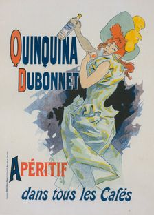 Affiche pour le "Quinquina Dubonnet"., c1896. Creator: Jules Cheret