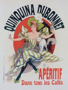 Affiche pour le "Quinquina Dubonnet"., c1898. Creator: Jules Cheret