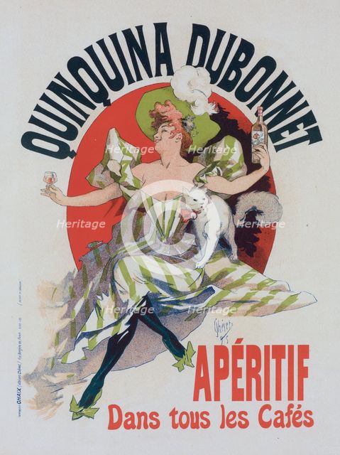 Affiche pour le "Quinquina Dubonnet"., c1898. Creator: Jules Cheret.