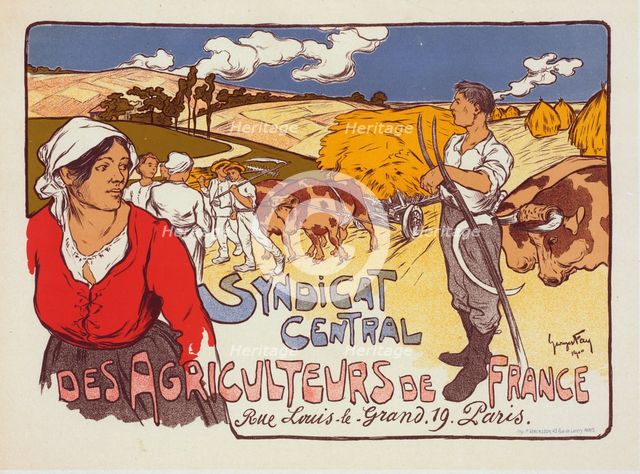 Affiche pour le "Syndicat central des Agriculteurs de France"., c1900. Creator: Georges Fay.