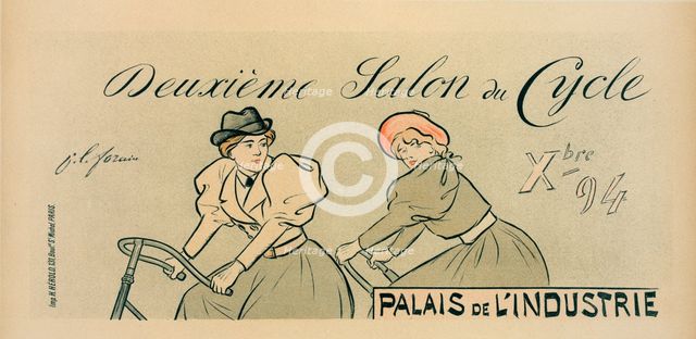Affiche pour le "Salon du Cycle"., c1897. Creator: Jean Louis Forain.