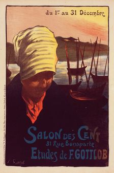 Affiche pour le "Salon des Cent"., c1900. Creator: Fernand Louis Gottlob