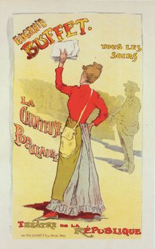 Affiche pour le Théâtre de la Renaissance, "Eugénie Buffet, la chanteuse populaire", c1899. Creator: Leopold Stevens