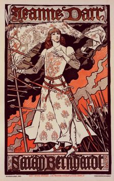 Affiche pour le Théâtre de la Renaissance : "Jeanne d'Arc", c1899. Creator: Eugene Samuel Grasset