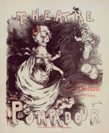 Affiche pour le "Théâtre Pompadour"., c1900. Creator: Emmanuel Barcet