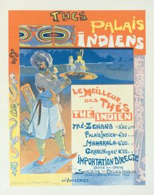 Affiche pour les "Thés du Palais Indien"., c1900. Creator: Georges de Feure