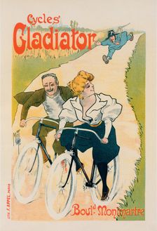 Affiche pour les "Cycles Gladiator"., c1897. Creator: Ferdinand Misti-Mifliez