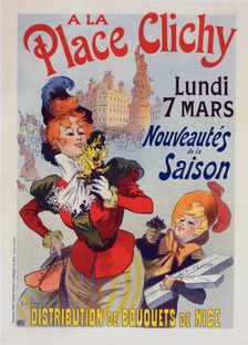 Affiche pour les Magasins "A la Place Clichy", c1899. Creator: Rene Pean