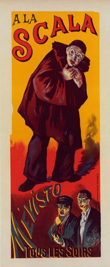 Affiche pour les représentations de "Mévisto" à la Scala., c1898. Creator: Maximilien Luce