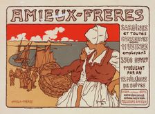 Affiche pour les "Sardines Amieux", c1899. Creator: Georges Fay